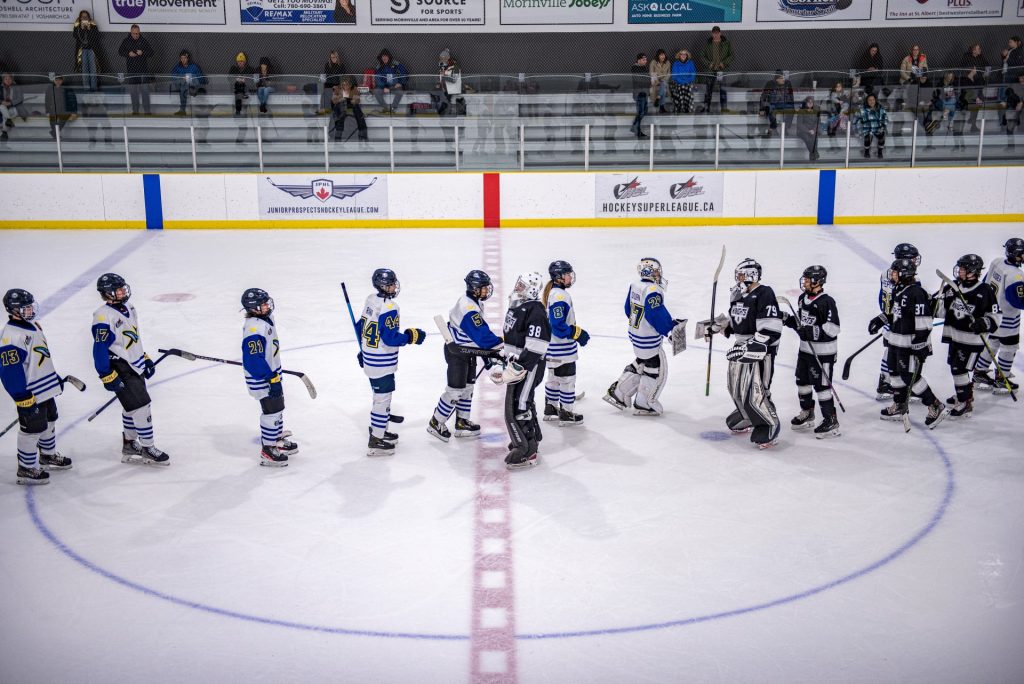 Hockey End Game Handshake